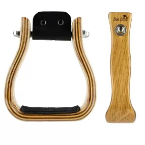 2" WHITE OAK BARREL RACER STIRRUP