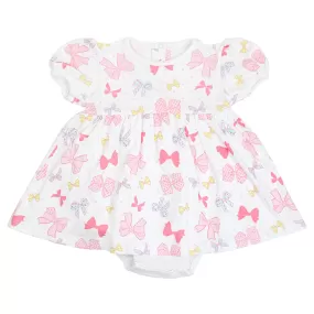 All Bows Printed Dress | Baby Girl