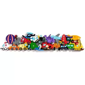 Alphabet Transport Jigsaw Puzzle