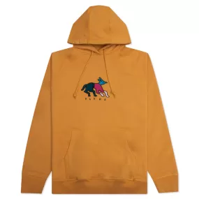 Anxious Dog Hooded Sweatshirt - Gold Yellow