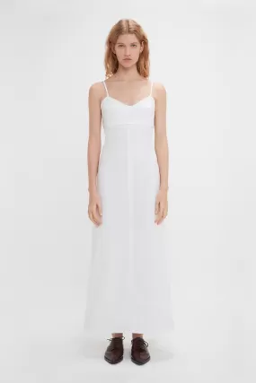 Cami Fit And Flare Midi In White