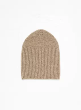 Cashmere-blend Beanie Light Brown