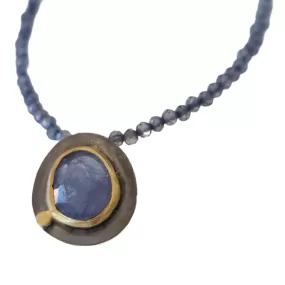 Constantinople Blue Tanzanite and Iolite necklace