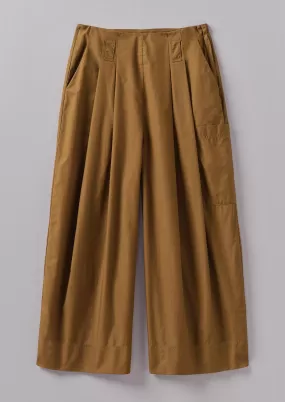 Cotton Fisherman Pants | Tawny Brown