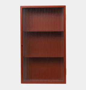 ferm LIVING Haze Wall Cabinet in Oxide Red