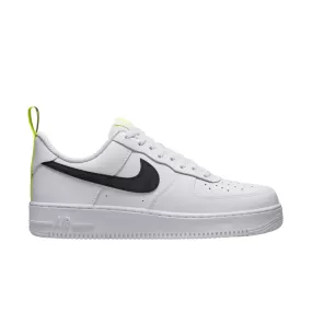 Nike shoe adult sneakers Air Force 1 '07 DZ4510-100 white black yellow highlighter