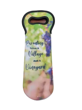 Parenting Takes a Village and a Vineyard Wine Carrier Gift Bag