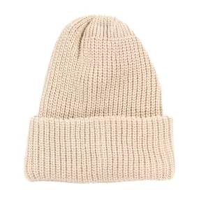 ROTOTO COZY CHUNKY BEANIE RAW BEIGE