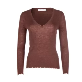 Sienna Merino Wool V-neck Sweater